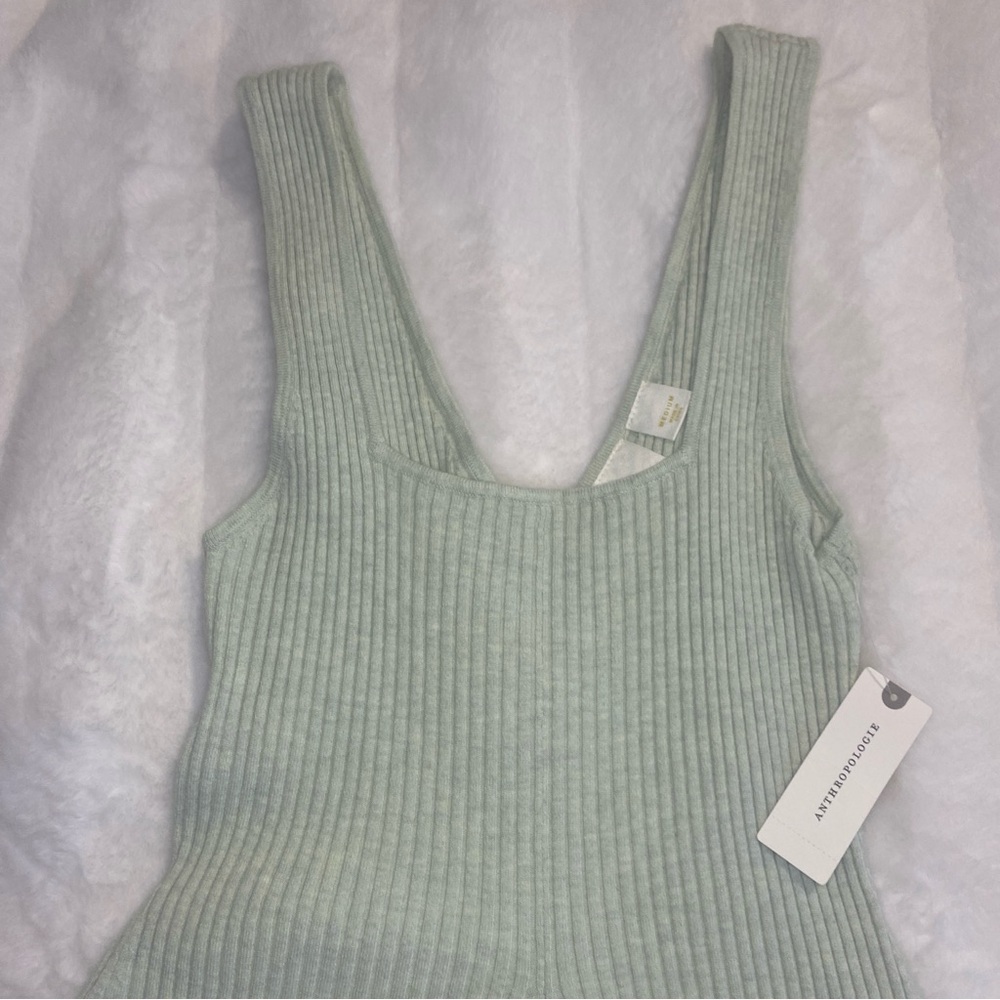 NWT Maeve By Anthropologie 2pc Set Flouncy Dress & Pullover Sweater Mint Green M - Picture 11 of 15